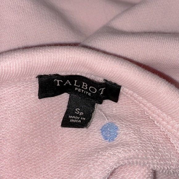 Talbots pink sweatshirt floral embroidered size small - Picture 4 of 6